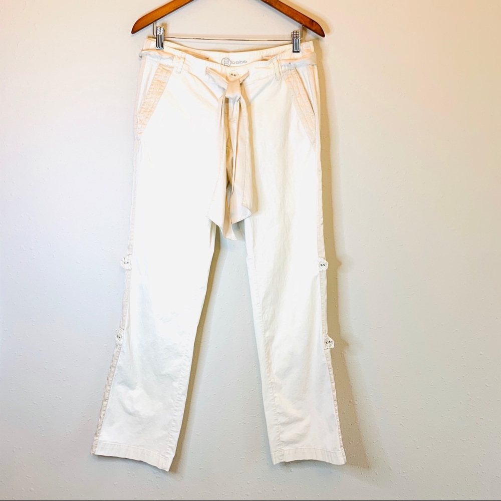Bebe Women’s Casual Beige Pants Size Small